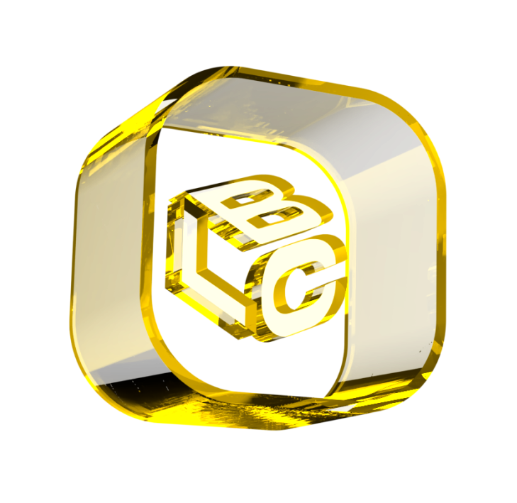 logo dourada de LCBank