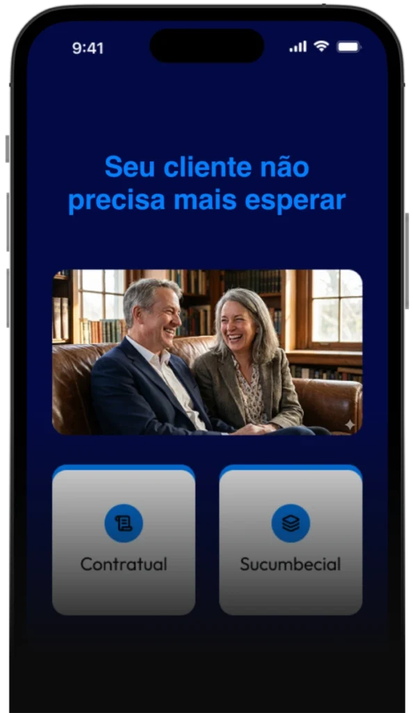 aplicativo exibindo foto de casal sorrindo ao sofá