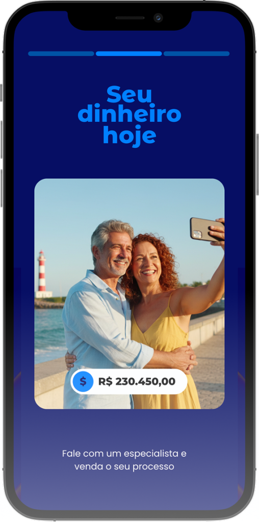 celular exibindo foto de casal tirando foto